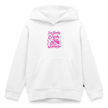 Ich bin bereit, Kindergarten – Monstertruck zu meistern - Kinder Premium Organic Hoodie - Weiß - Vorne - AI Model Kid Female (0cm)