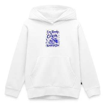Ich bin bereit Crush Kindergarten – süßer Monstertruck - Kinder Premium Organic Hoodie - Weiß - Vorne - AI Model Kid Female (0cm)
