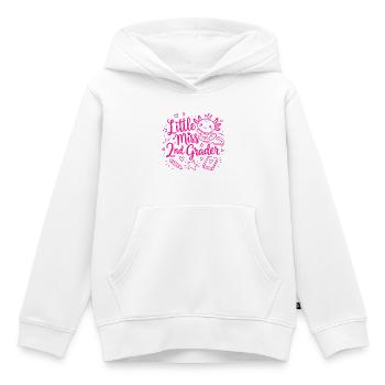 Little Miss 2nd Grader - Cute Axolotl - Kids Premium Organic Hoodie - white - Front - AI Model Kid Female (0cm)