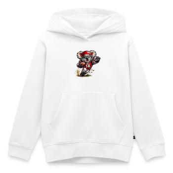 Süßer Koala spielt American Football - Kinder Premium Organic Hoodie - Weiß - Vorne - AI Model Kid Female (0cm)