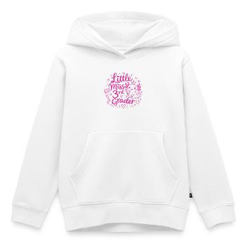 Little Miss 3rd Grader – Cute Axolotl - Kids Premium Organic Hoodie - white - Front - AI Model Kid Female (0cm)