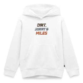 Dirt Sweat & Miles - Kinder Premium Organic Hoodie - Weiß - Vorne - AI Model Kid Female (0cm)