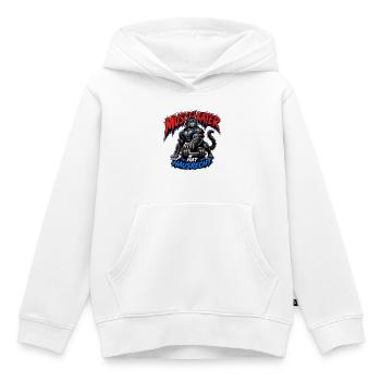 Muskelkater Hat Hausrecht – Fitness Katze - Kinder Premium Organic Hoodie - Weiß - Vorne - AI Model Kid Female (0cm)