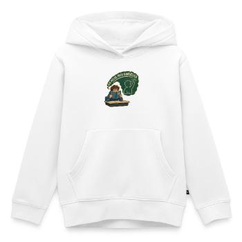Ich melde mich innerlich – Introvertierter Schüler - Kinder Premium Organic Hoodie - Weiß - Vorne - AI Model Kid Female (0cm)