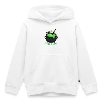 Green Brew Pot Cartoon - Kinder Premium Organic Hoodie - Weiß - Vorne - AI Model Kid Female (0cm)