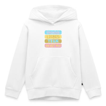 Abschied Liebes Team - Kinder Premium Organic Hoodie - Weiß - Vorne - AI Model Kid Female (0cm)