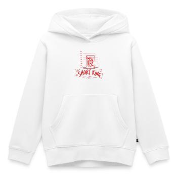Short King - Kids Premium Organic Hoodie - white - Front - AI Model Kid Female (0cm)