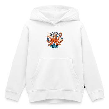 Ich hab's im Griff – Oktopus Multitasking - Kinder Premium Organic Hoodie - Weiß - Vorne - AI Model Kid Female (0cm)