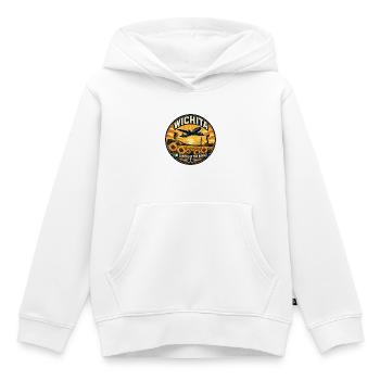 TWichita Air Capital Retro Aviation Abzeichen - Kinder Premium Organic Hoodie - Weiß - Vorne - AI Model Kid Female (0cm)
