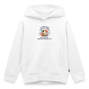 Meerschweinchen Snack-Buffet Lustiges Nagetier - Kinder Premium Organic Hoodie - Weiß - Vorne - AI Model Kid Female (0cm)