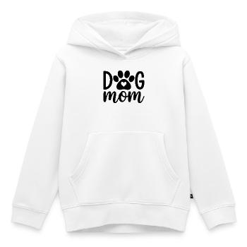 Dog Mom - Kids Premium Organic Hoodie - white - Front - AI Model Kid Female (0cm)