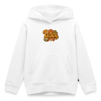 Friede - Kinder Premium Organic Hoodie - Weiß - Vorne - AI Model Kid Female (0cm)