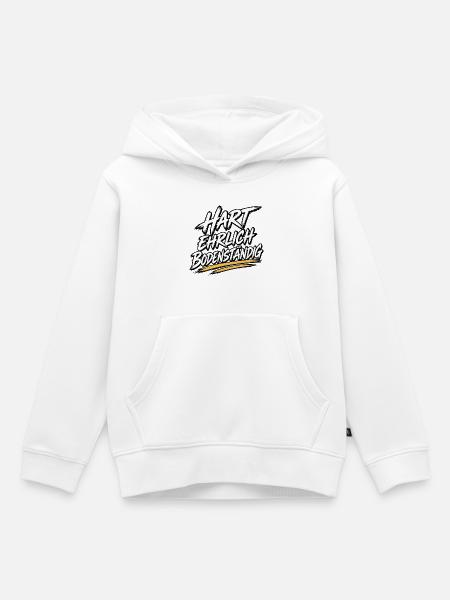 Hart Ehrlich Bodenständig Shirt - Kinder Premium Organic Hoodie - Weiß