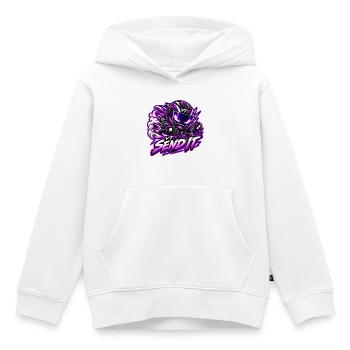 VTX-Send-it - Kinder Premium Organic Hoodie - Weiß - Vorne - AI Model Kid Female (0cm)