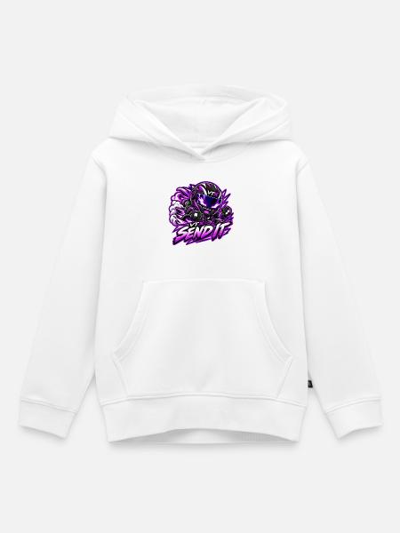 VTX-Send-it - Kinder Premium Organic Hoodie - Weiß