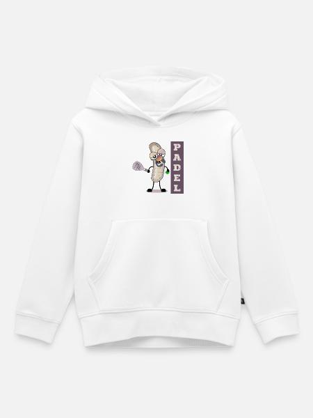 Padel Tennis Weißwurst - Kinder Premium Organic Hoodie - Weiß