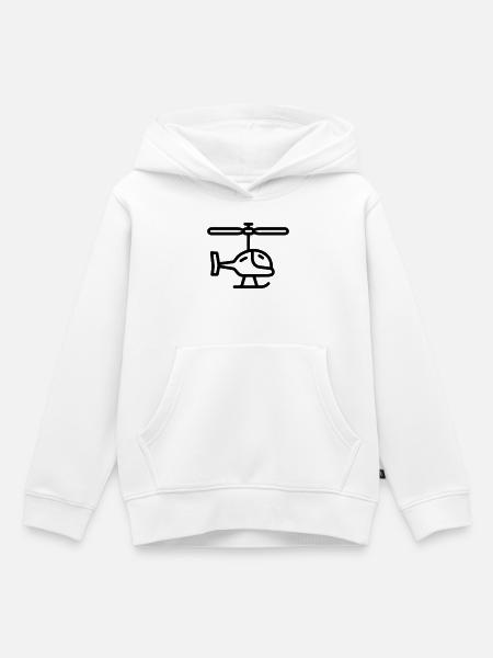 Gyrokopter - Kinder Premium Organic Hoodie - Weiß