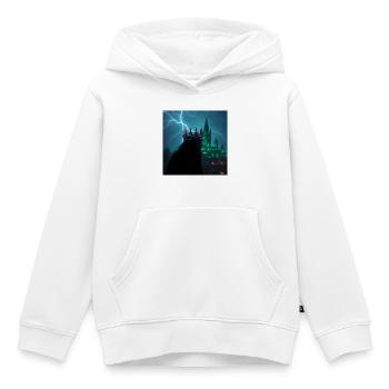Der König der Matrix: Akzelerationismus & Kosmos - Kinder Premium Organic Hoodie - Weiß - Vorne - AI Model Kid Female (0cm)