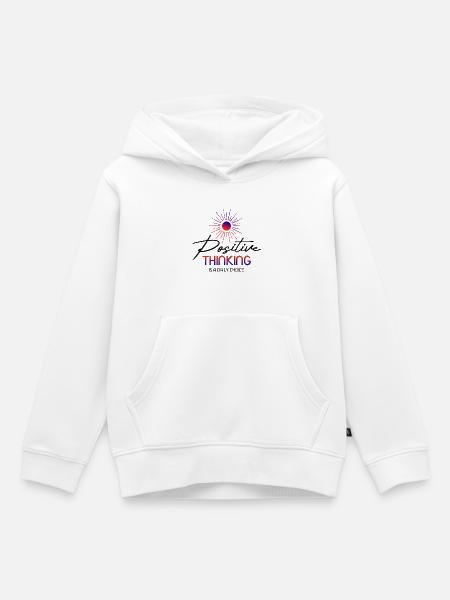 Positive_Thinking - Kinder Premium Organic Hoodie - Weiß