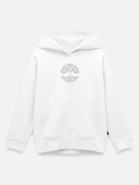 Yggdrasil Kreisweltbaum - Kinder Premium Organic Hoodie - Weiß