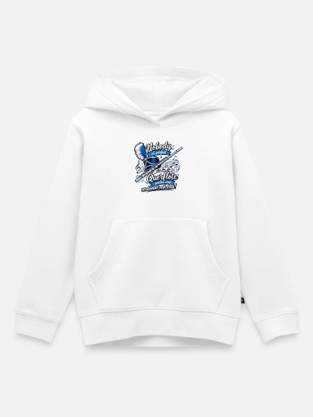 Querflöte , Nobody ist perfekt Querflöte - Kinder Premium Organic Hoodie - Weiß