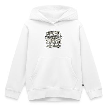 Leben ohne Töffl ist möglich - aber sinnlos - Kinder Premium Organic Hoodie - Weiß - Vorne - AI Model Kid Female (0cm)
