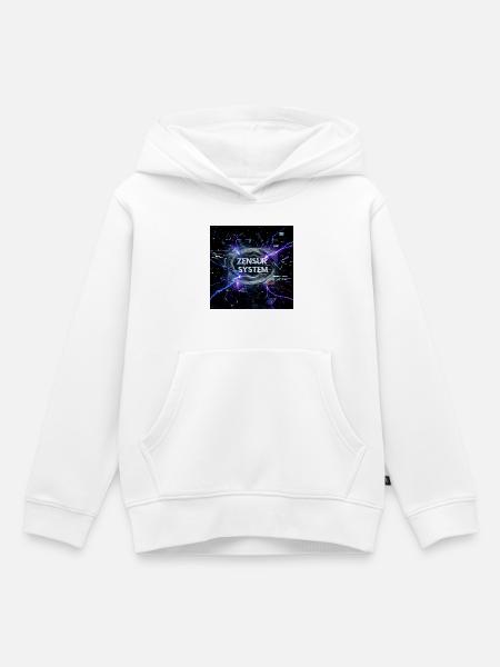 Kybernetischer Kurzschluss - Kinder Premium Organic Hoodie - Weiß