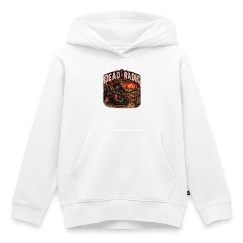 TOTES RADIO | Fahrt auf die letzte Frequenz - Kinder Premium Organic Hoodie - Weiß - Vorne - AI Model Kid Female (0cm)