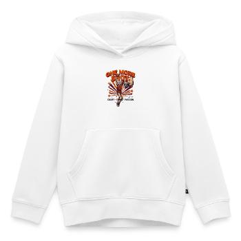 One More Shot – Vintage-Basketball - Kinder Premium Organic Hoodie - Weiß - Vorne - AI Model Kid Female (0cm)