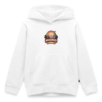 Madrid, Spanien Reiseabzeichen Königlicher Palast Stadtgeschenk - Kinder Premium Organic Hoodie - Weiß - Vorne - AI Model Kid Female (0cm)