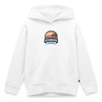 Athen Griechenland Reiseabzeichen Akropolis Parthenon - Kinder Premium Organic Hoodie - Weiß - Vorne - AI Model Kid Female (0cm)