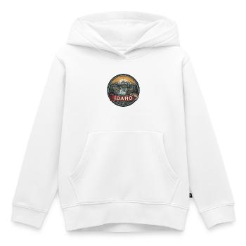 Idaho Sawtooth Mountains Naturreisegeschenk - Kinder Premium Organic Hoodie - Weiß - Vorne - AI Model Kid Female (0cm)