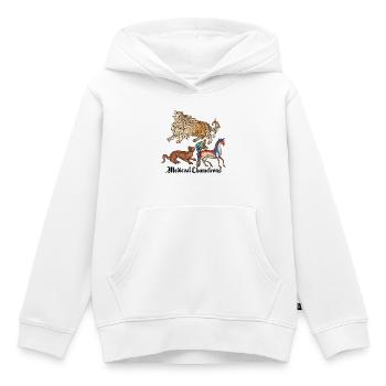Mittelalterliche Chamäleons - Kinder Premium Organic Hoodie - Weiß - Vorne - AI Model Kid Female (0cm)