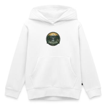 Oregon Multnomah Falls Mount Hood Reisegeschenk - Kinder Premium Organic Hoodie - Weiß - Vorne - AI Model Kid Female (0cm)