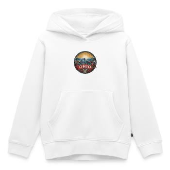 Ohio Lake Erie Rock & Roll Retro-Reisegeschenk - Kinder Premium Organic Hoodie - Weiß - Vorne - AI Model Kid Female (0cm)