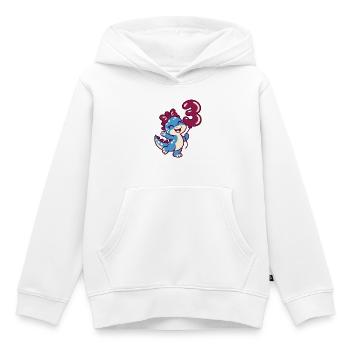 Süßer Dino zum 3. Geburtstag – Mädchen Dinosaurier - Kinder Premium Organic Hoodie - Weiß - Vorne - AI Model Kid Female (0cm)