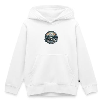 Washington Mount Rainier Space Needle Geschenk - Kinder Premium Organic Hoodie - Weiß - Vorne - AI Model Kid Female (0cm)