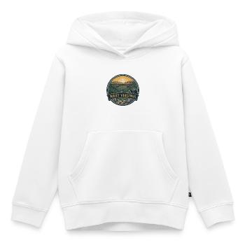 West Virginia New River Gorge Reiseabzeichen - Kinder Premium Organic Hoodie - Weiß - Vorne - AI Model Kid Female (0cm)