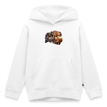 Kopf Kino Filmhirn Popcorn - Kinder Premium Organic Hoodie - Weiß - Vorne - AI Model Kid Female (0cm)