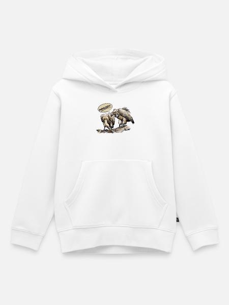 Mahlzeit Geierduo - Kinder Premium Organic Hoodie - Weiß