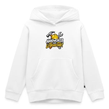 Handwerker aus Leidenschaft – Handwerker Design - Kinder Premium Organic Hoodie - Weiß - Vorne - AI Model Kid Female (0cm)