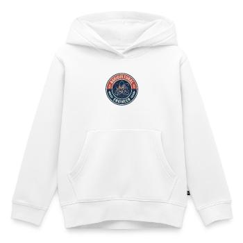 Veteranen-Agraringenieur-Traktorenabzeichen - Kinder Premium Organic Hoodie - Weiß - Vorne - AI Model Kid Female (0cm)