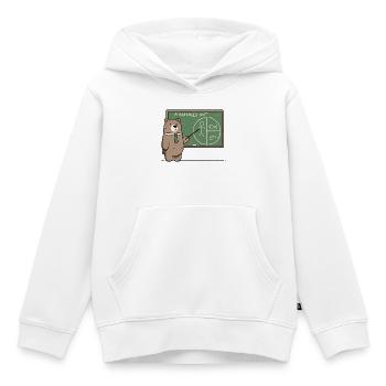 Eine ausgewogene Ernährung für Bären - Kinder Premium Organic Hoodie - Weiß - Vorne - AI Model Kid Female (0cm)