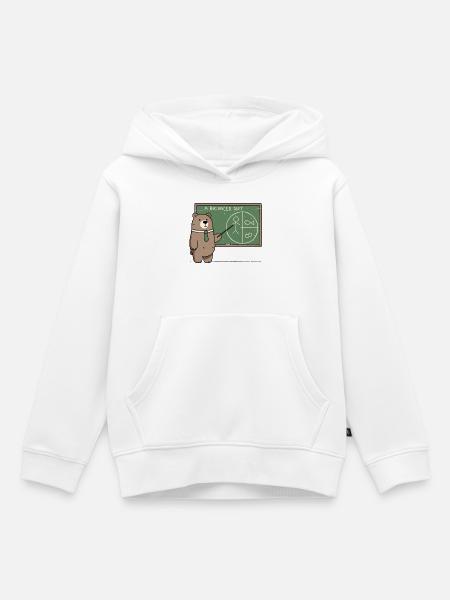 Eine ausgewogene Ernährung für Bären - Kinder Premium Organic Hoodie - Weiß
