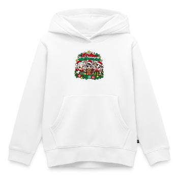 Bauernhof Weihnachten - Kinder Premium Organic Hoodie - Weiß - Vorne - AI Model Kid Female (0cm)