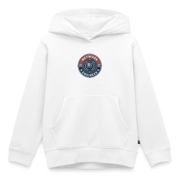Vintage Network Engineer Server-Rack-Topologie-Topologie oben - Kinder Premium Organic Hoodie - Weiß - Vorne - AI Model Kid Female (0cm)