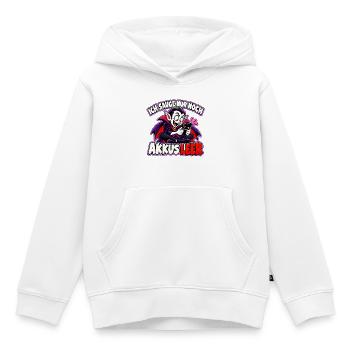 Halloween-Vampir – Ich sauge nur noch, Akkus leer - Kinder Premium Organic Hoodie - Weiß - Vorne - AI Model Kid Female (0cm)
