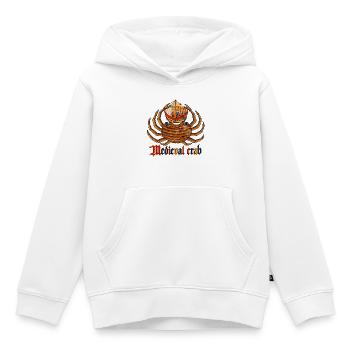 Mittelalterliche Krabbe und königliches Schiff - Kinder Premium Organic Hoodie - Weiß - Vorne - AI Model Kid Female (0cm)