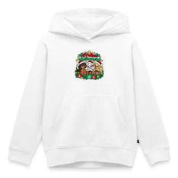 Dackel Pudel Labrador - Kinder Premium Organic Hoodie - Weiß - Vorne - AI Model Kid Female (0cm)