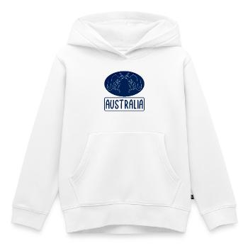 Australia Kangaroo - Kinder Premium Organic Hoodie - Weiß - Vorne - AI Model Kid Female (0cm)